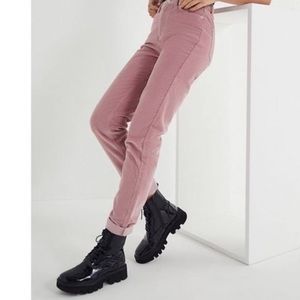 NWT BDG Pink Corduroy Mom High-Rise Straight Leg Pant | Size 25